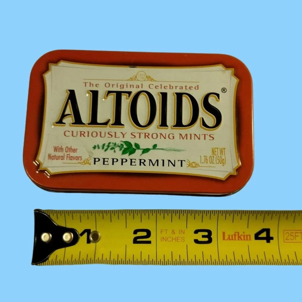 Altoids Peppermint Tin Empty Storage Stash Box